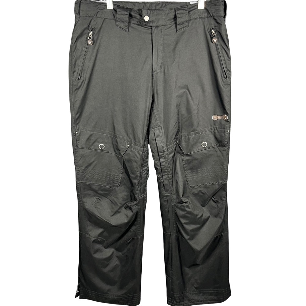 Sims Snowboard Pants Women XL Black Technical Cargo Insulated Winter Ski 960F9